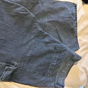 old navy baggy wide leg black jeans size 18